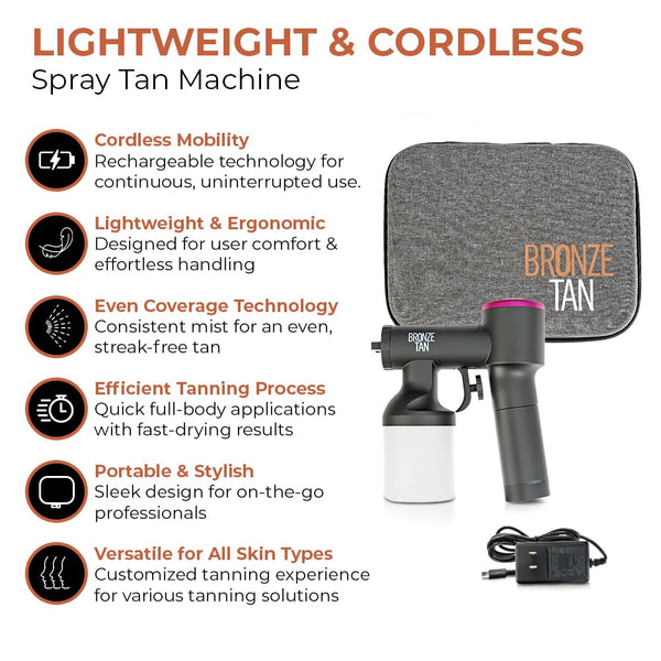 Cordless Spray Tan Machine - Portable and Rechargeable – Bronze Tan