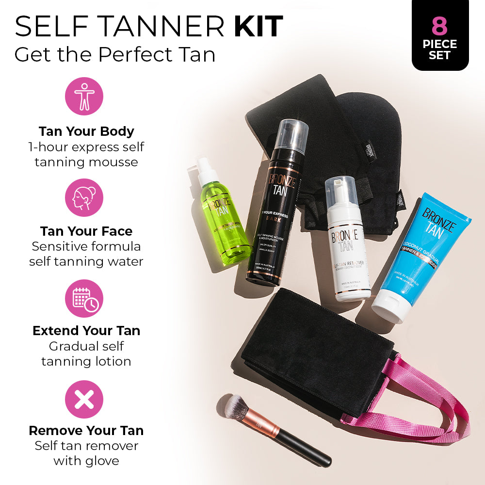 Self Tanner Starter Kit | Sunless Tanning | Bronze Tan | Self Tanning Products | Self Tanner | Sunless Tanning